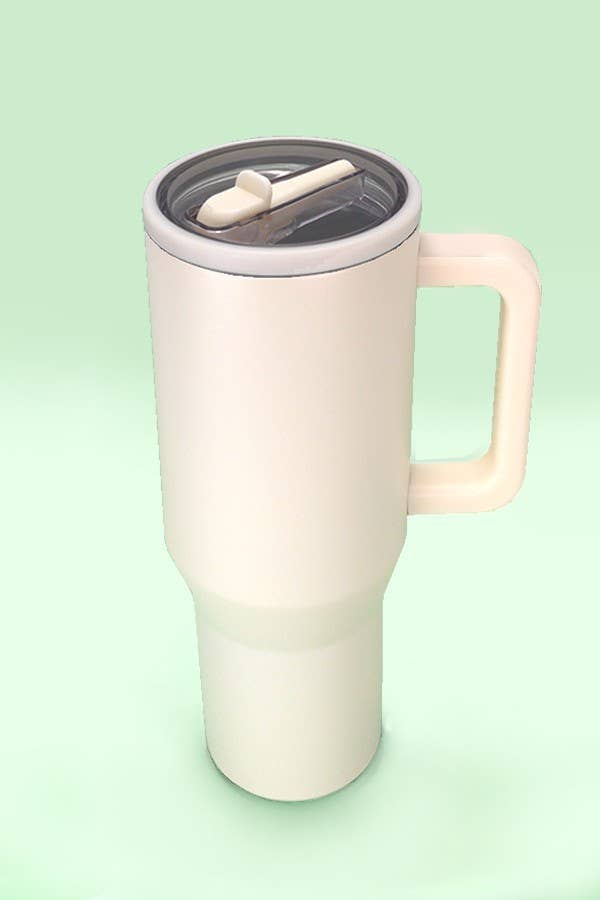 40oz SPILL FREE STAINLESS STEEL VACUUM TUMBLER